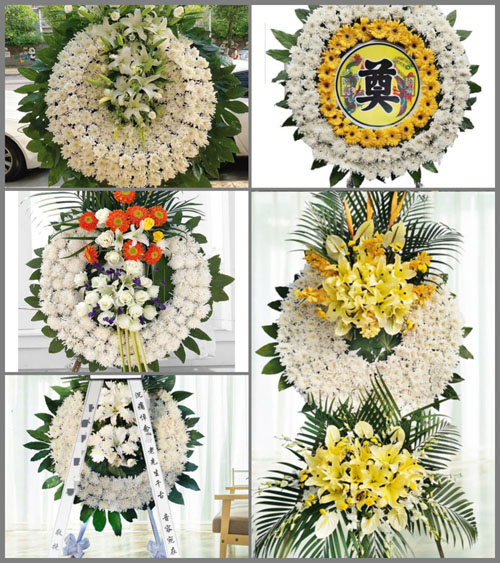 山西太原古交市岔口乡提子头村花圈速递